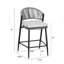 Ensemble de 2 tabourets de comptoir avec cadre en métal et rotin en PE pour l'extérieur-655242494-655242493