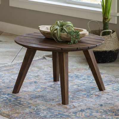 Round Outdoor Coffee Table , in. W in. D