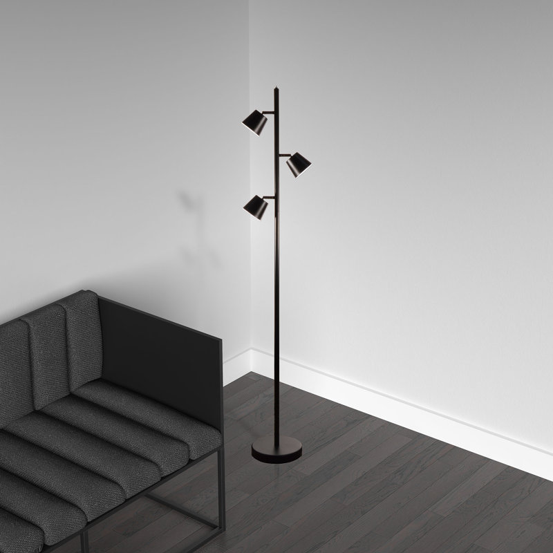 Alby 61.5'' LED Tree Floor Lamp, Black
