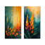 «Yellow Wildflower Storm Bloom I - Wildflowers», ensemble de 2 pièces d'art mural-1824906403-1824906402-1824906406