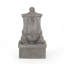 Fontaine d'extérieur 34,5 "haute duveteuse, fontaine de plancher résistante aux intempéries, gris clair