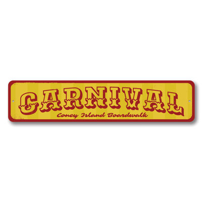 Carnival Aluminum Sign