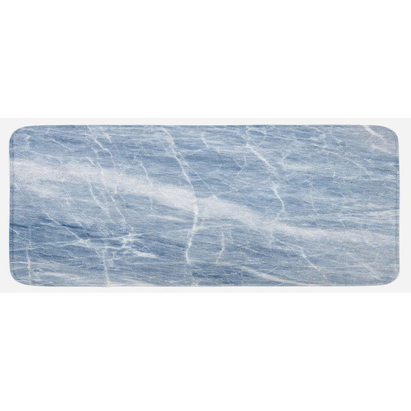 Rustic Solid Colour Synthetic Kitchen Mat