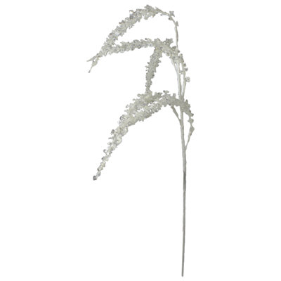 Paillettes et paillettes artificielles, 27 po, blanc