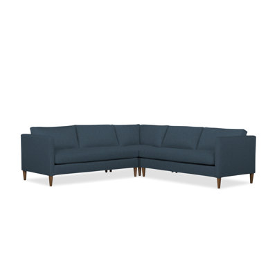 Clifford 3 - Piece Upholstered Custom L-Shape Sectional