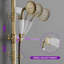 3-Spray Wall Bar Shower Kit Round Rain Shower Head with Tub Spout Hand Shower Brass Pipe 2 Cross Knobs in Antique-103056953