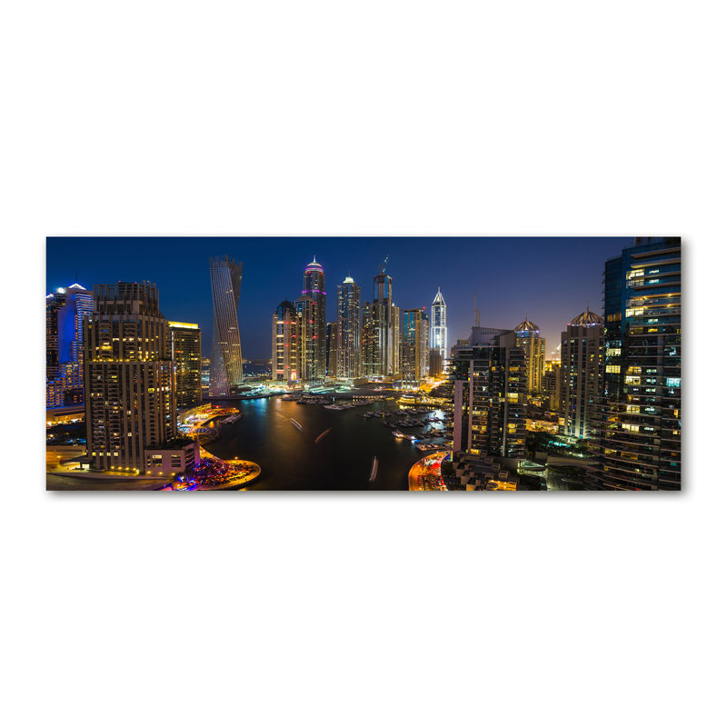 Marina in Dubai 1 Piece Wall Art on Canvas