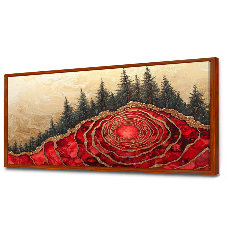 Gerolamo - Landscapes Canvas Art Print, H 28 po x l 60 po, Cadre flottant, Brun