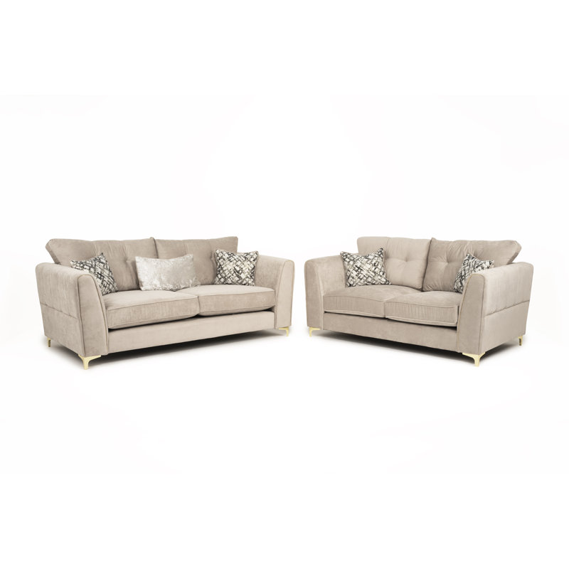 Sara 3&2 Sofa Set, Beige