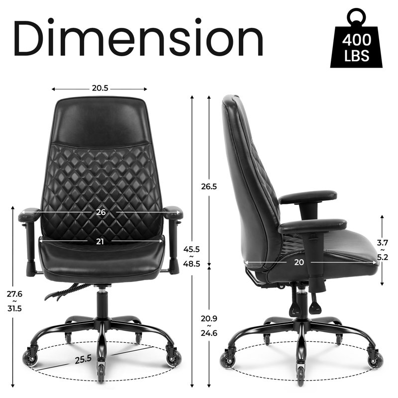 Fauteuil de bureau Camellia, Noir