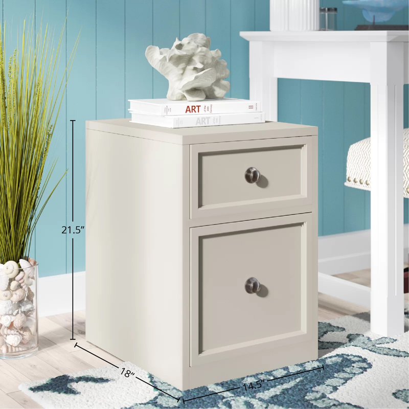 Annmarie 14.5'' Wide 2 -Drawer Mobile File Cabinet