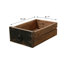 Capri 7 Drawers Sideboard Distressed Black 60x17x35H