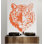 Adhésif décoratif tigre, motif géométrique tigre, art mural tigre, animaux amoureux des tigres, décorations murales pour salle de bain, autocollants 242DRE