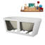Baignoire autoportante 63 "avec drain interne Streamline-101697716