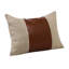 Housse de coussin rectangulaire en lin rayé-675202541