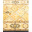 Tapis unique noué à la main brun / beige Vitani Mogul 2 pi 7 po x 4 pi 1 po