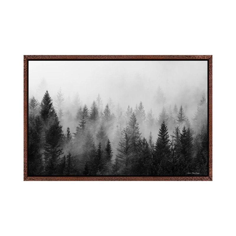 Forest - Print on Canvas, 66.04 cm H x 45.72 cm W, Classic Brown Wood Framed