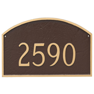 Plaque d'adresse murale sur 1 ligne Prestige