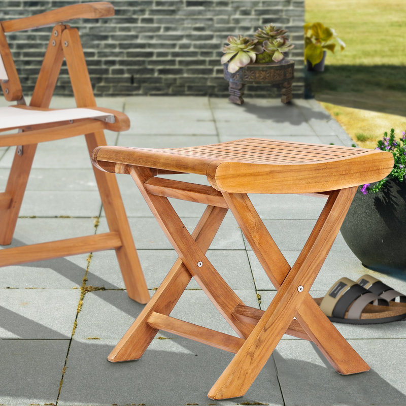 Francisco Outdoor Teak Ottoman