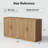 Wood Sideboard Cabinet with Adjustable Shelves-2010826290