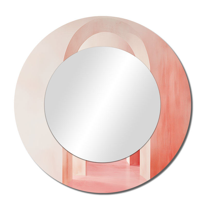 Miroir mural Blush Arch Glow - Glam, 36" x 36"