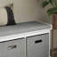 Phinneaus Linen Upholstered Storage Bench-1364572764