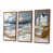 Toile avec cadre flottant brun