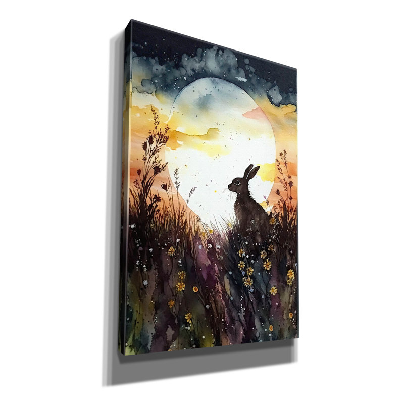 "Pâques lune" par The Golden Valley, art mural sur toile, H 40 po x l 26 po x P 1,5 po