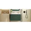 Meuble-lavabo mural avec lavabo en résine, armoire de rangement flottante, 2 tiroirs à fermeture en douceur, conception en bois massif