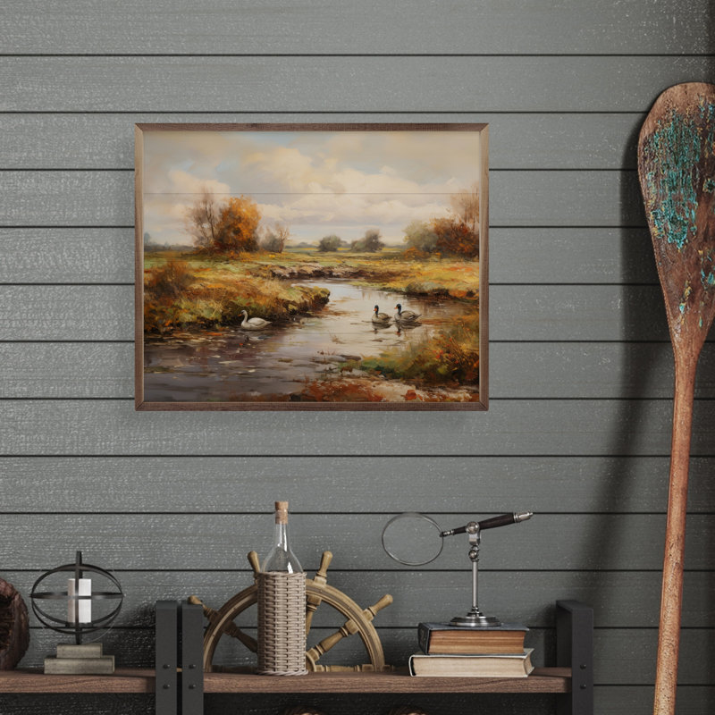 Canard en train de regarder I par Petals Prints Design, H 16 po x l 20 po