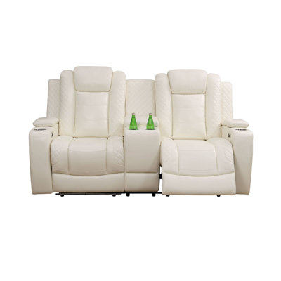 Layla Electric Breathing Leather Recliner Loveseat