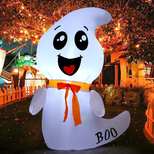 GOOSH Halloween Inflatable 4.26FT Cute Ghost Decorations Inflatable ...