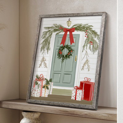 «Christmas Holiday Art CCLXI», reproduction encadrée - bois massif