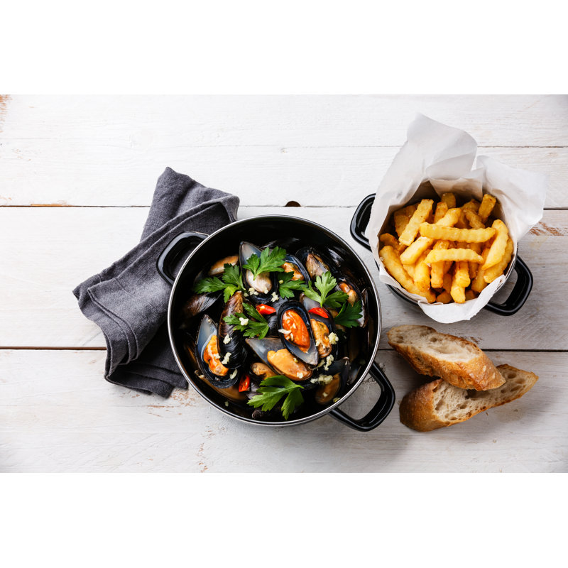 Mussels Clams by Lisovskaya - Wrapped Canvas Print, 51cm H x 76cm W