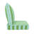 Sherry Kine's "Designer's Choice" Reversible Cabana Stripe Luxury Outdoor Deep Seat Replacement Cushion Set, With Customized Cut, Contrast Cord, Water & Fade Resistant Fabric, & Zippered, Removable Seat Cover. Filled With Thermal Bonded 100% Polyes-711750341