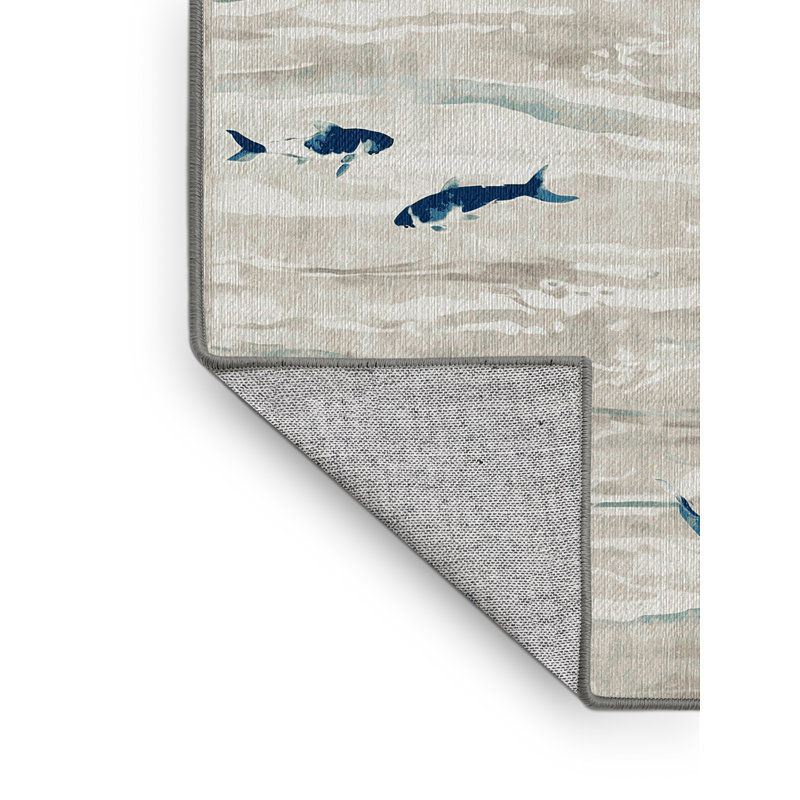 Machine Washable Gray Area Rug, Rectangle 8' x 10'