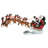 Kurt Adler Fabriche Musical Santa With 8 Reindeer, 2-Piece Set, 24in