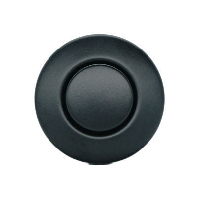 Garbage Disposal Air Switch Kit with Matte Black Push Button, Power Box, and Air Tube