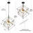 Cabela 6 - Light Dimmable Geometric Chandelier