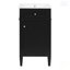Ensemble de meuble-lavabo autoportant de 18 po avec lavabo en céramique, ensemble de meuble-lavabo simple autoportant avec porte à fermeture douce, tablette réglable, style français, pieds pleins-1372524854