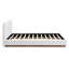 Boucle Upholstered Bed With Solidwood Frame & Support Slats-1562774859-1557115908