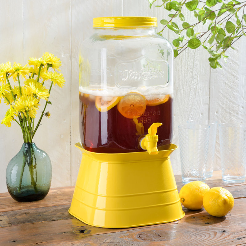 Chiara 256 oz. Beverage Dispenser, Yellow