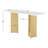 4 Piece White Marble Coffee Table Set-640186589