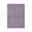 Tapis intérieur lavable rayé mauve 9 pi x 12 pi