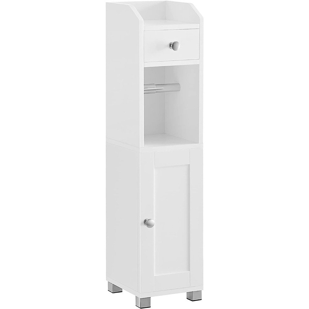 VASAGLE Small Bathroom Storage Cabinet, Toilet Paper Holder with