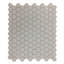 Carreau mosaïque hexagonal blanc mat et noir 23 feuilles 10,25 po x 11,8 po 19,3 pi²