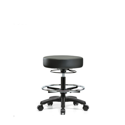 Adjustable Height Ergonomic Lab Stool Footring