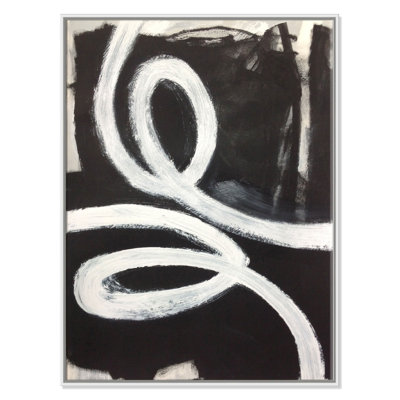 Hendrix "White Swirly Swirls 1" Print