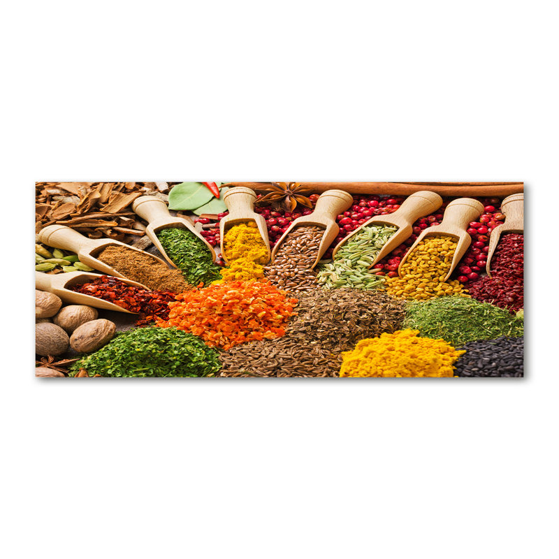 Colourful Spices - No Frame Print on Canvas