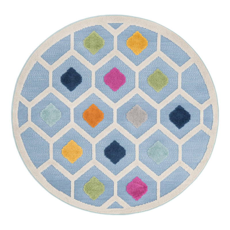 Noord Aruba Indoor/Outdoor Rug, Round 5'3"